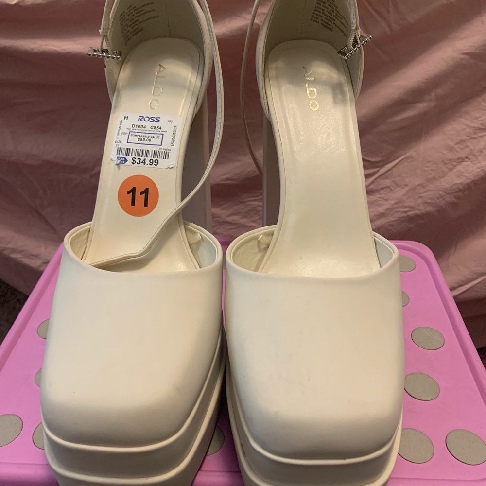 Cream Aldo Heels